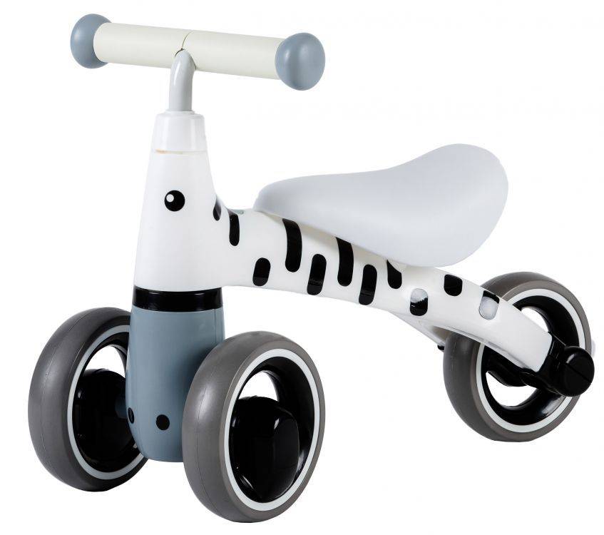 Ecotoys balans bicikl Zebra, bijela