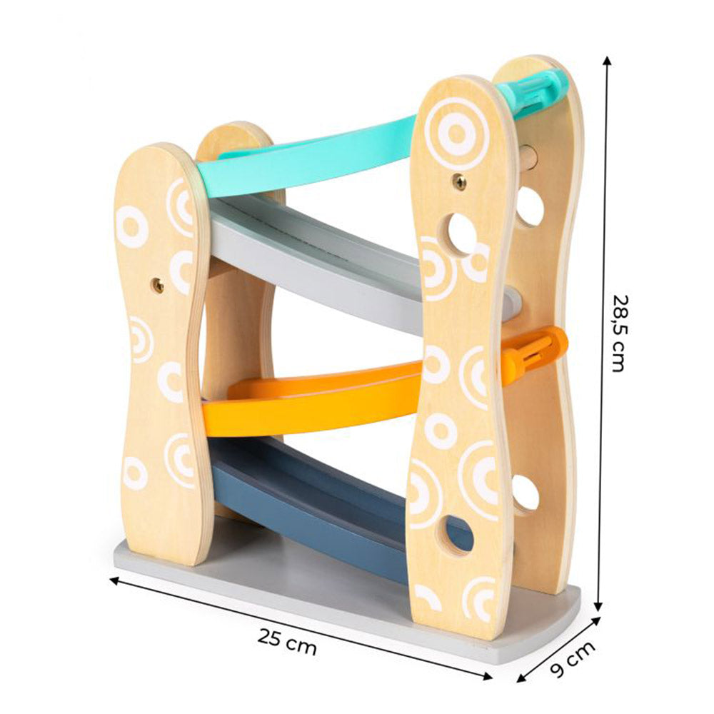 Ecotoys drvena staza s autićima 24 m+