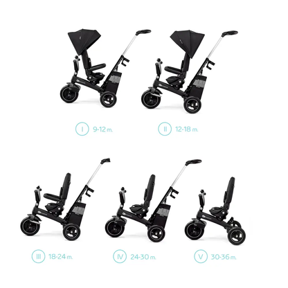 Kinderkraft Tricikl EASYTWIST crna