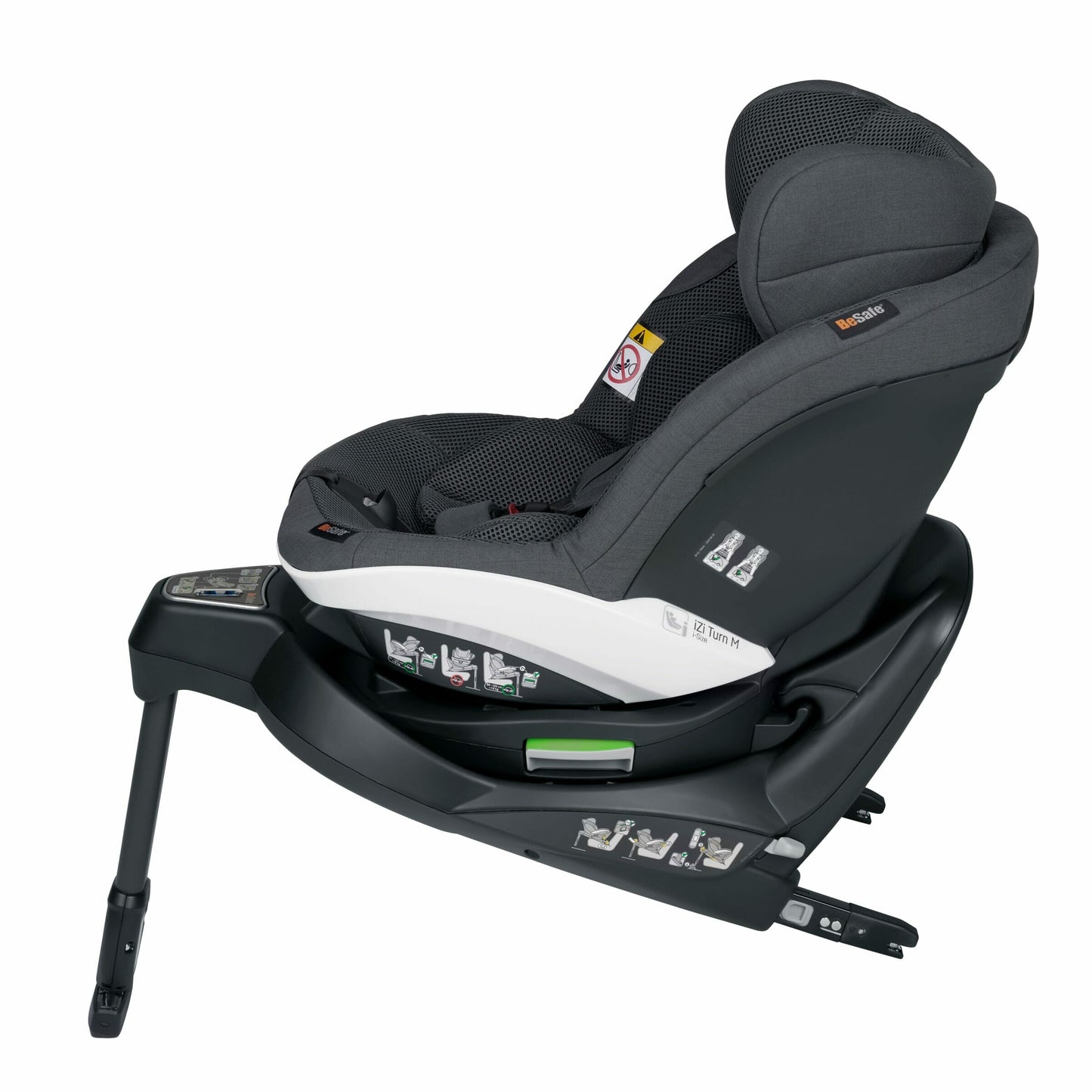 BeSafe iZi Turn M i-Size, Anthracite Mesh, tamno siva