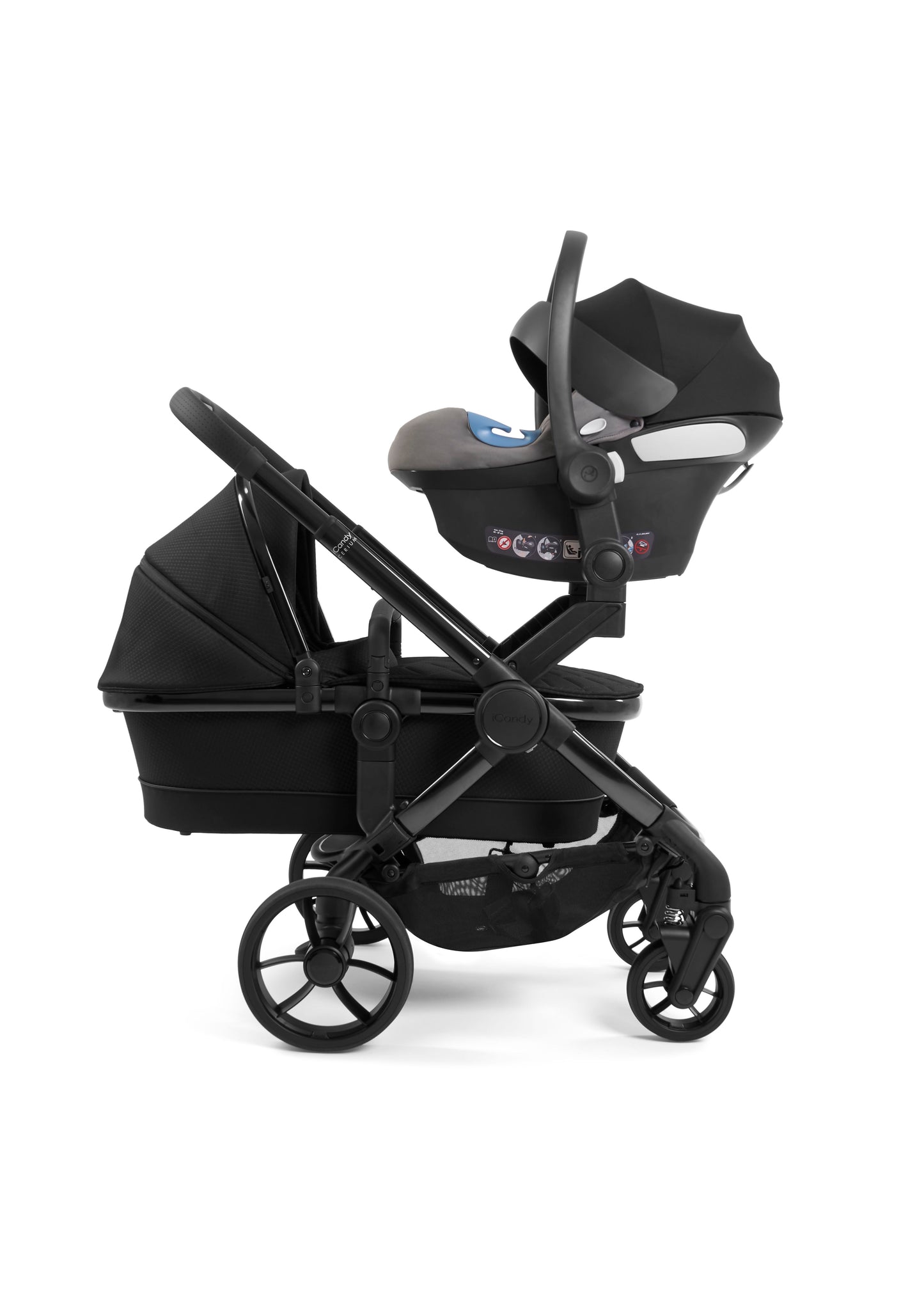 iCandy Peach 7 kolica za blizance 2u1, Black Edition