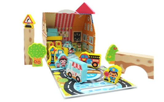 Edushape edukativne kocke My Soft World - Town Playbox