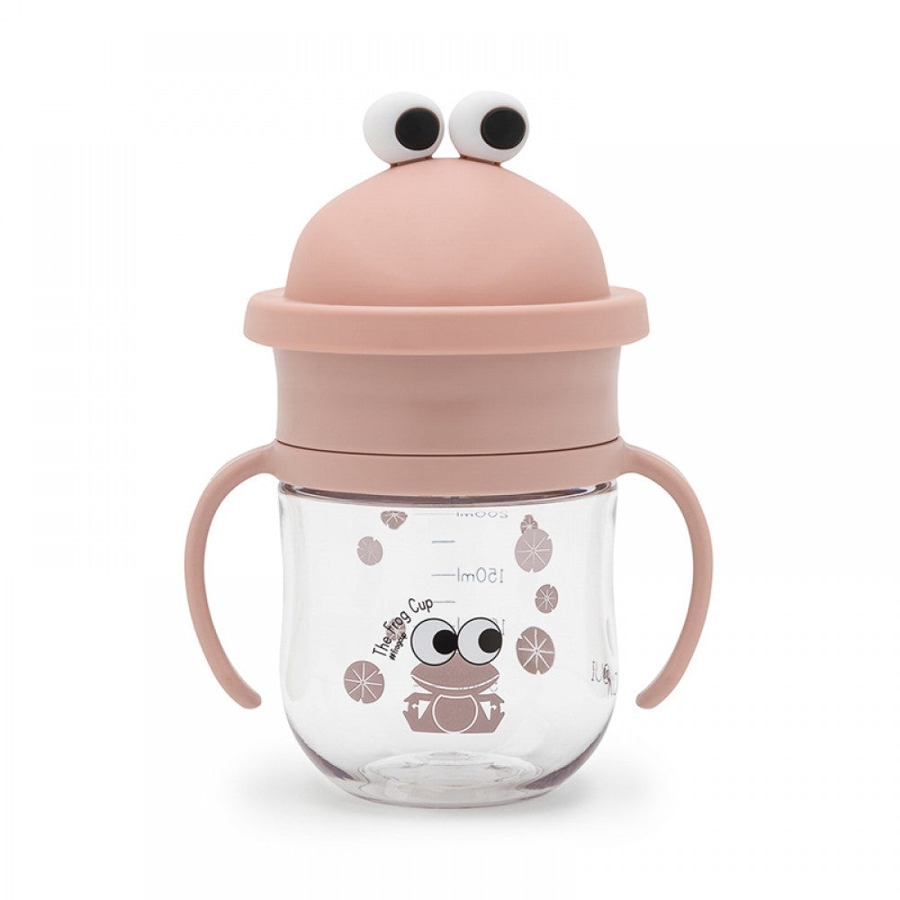 Noui Noui 360° Čašica za učiti piti Frog Cup® 250ml - Rose