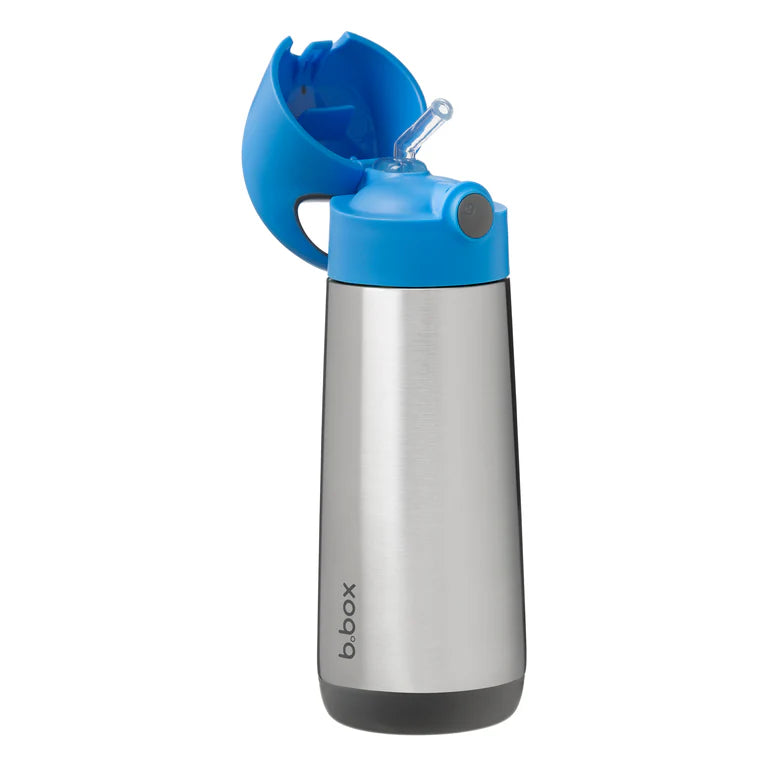 b.box Termo bočica sa slamkom, 500ml – blue slate