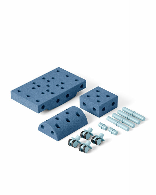 MODU Curiosity set, Deep Blue/Sky Blue