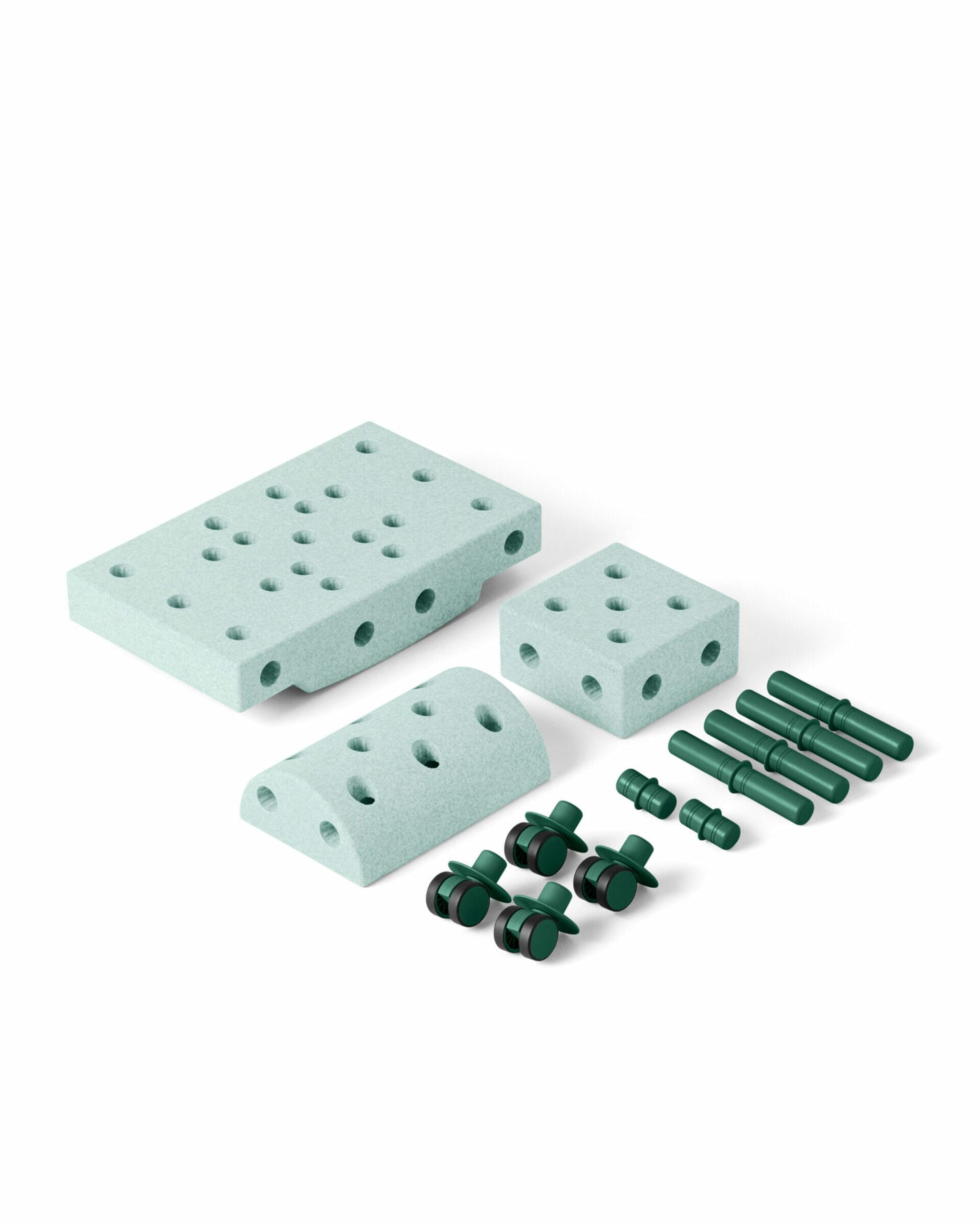 MODU Curiosity set, Ocean Mint/Forest Green