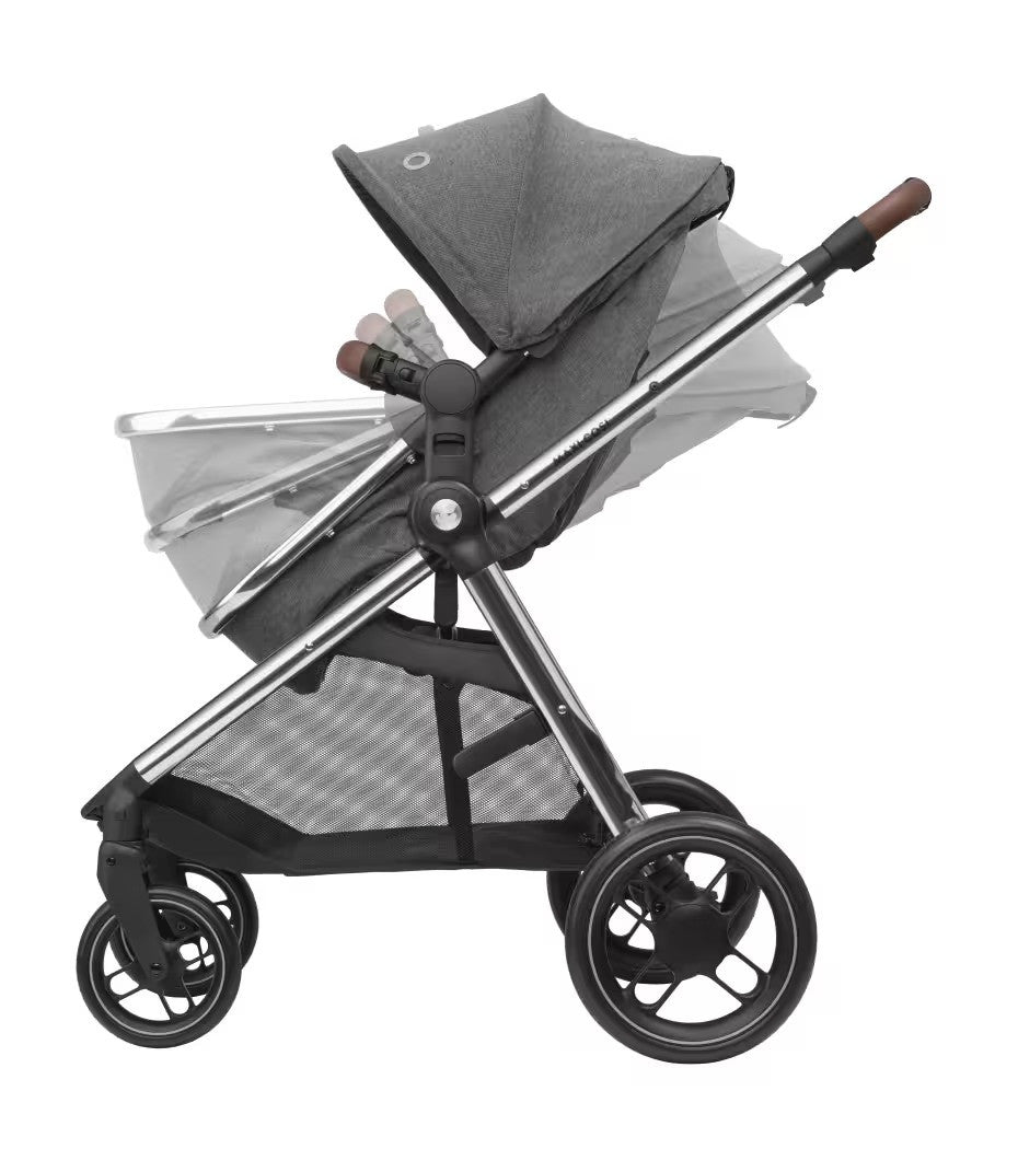 MAXI-COSI KOLICA 2u1 ZELIA3 LUXE + Košara - Twillic Grey