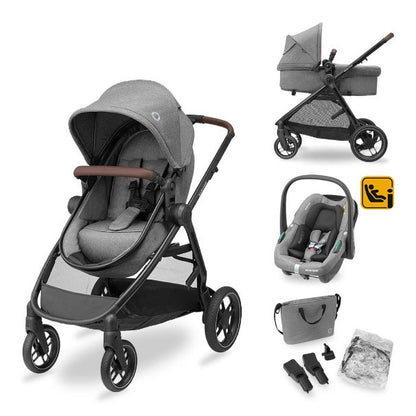 MAXI-COSI Kolica 3u1 ZELIA S TRIO + Košara + Autosjedalica - Grey