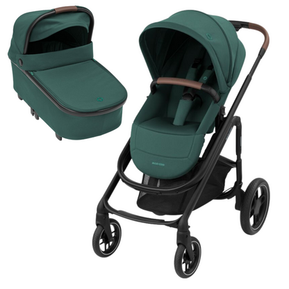 MAXI-COSI Kolica 2u1 PLAZA PLUS + Košara - Essential Green