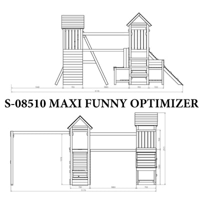 Set OPTIMIZER - drveno dječje igralište