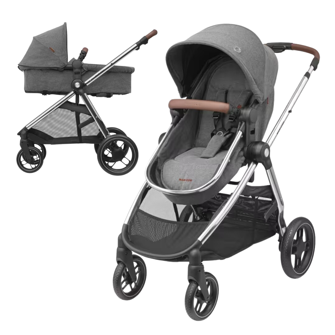 MAXI-COSI KOLICA 2u1 ZELIA3 LUXE + Košara - Twillic Grey