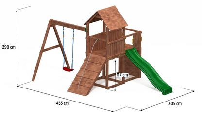 Set CAROL 3 - drvena dječja igrališta