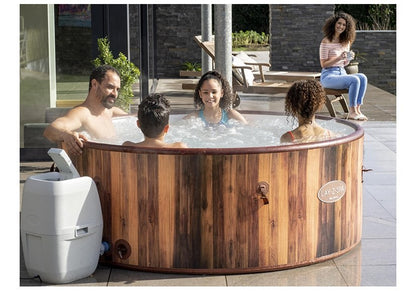 Jacuzzi na napuhavanje Bestway 180*66cm - detalj drvo